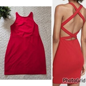 Express Scarlet Backless Dress